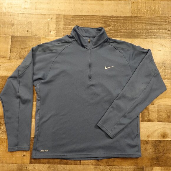 Nike Dri-FIT Quarter-Zip Pullover Men’s XL Blue - Picture 1 of 15